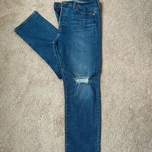 Levi's Women’s Wedgie Straight Distressed Jean